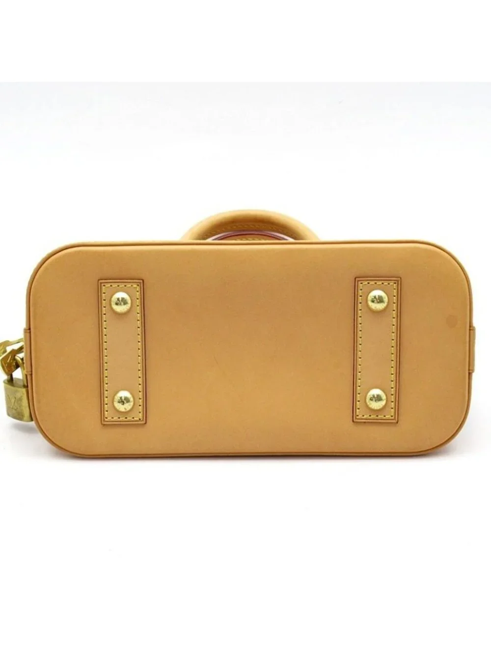 Louis Vuitton Alma BB World Tour Monogram Handbag Brown